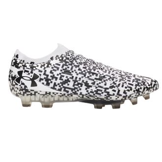 Under Armour Unisex Volwassen Elite Pixelated Firm Ground Voetbalschoenen (Zwart/Wit)