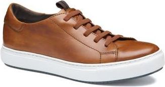 Johnston & Murphy Anson Lace To Toe Sneaker in Brown Hand-Stained Calfskin at Nordstrom Rack, Size 8.5