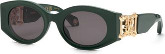 Roberto Cavalli SRC064 0D80 Mens Sunglasses Green Size 53