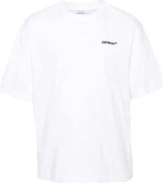 Off-white SS24 Arrows-Motif Cotton T-shirt White OMAA120S24JER0010110