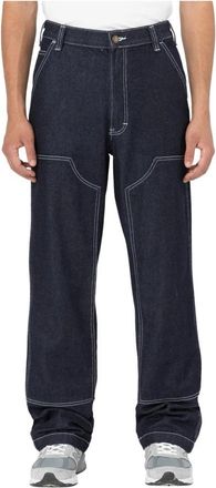 Dickies Rin 1 Rinsed Beavertown Stijl - Heren - Loose Fit Jeans - Blauw - W33 L32 - Jeans