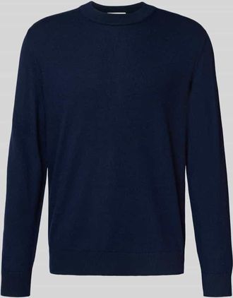 Selected Regular Fit Strickpullover aus reiner Merinowolle Modell TRAY in Marine, Größe XXL