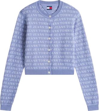 Tommy Jeans Sweaters Azure - Dames - Vesten - Blauw - XS - Leer - Truien & Vesten