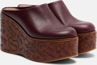 Chlo&eacute; Chlo&eacute; Maxime leather wedges