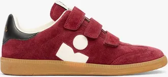 Isabel Marant Womens Beth Sneakers In Burgundy-Ecru