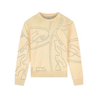 Arte Round-neck Knitwear, male, Beige, Size: XL Sweater Arte Antwerp