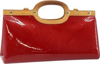 Louis Vuitton Roxbury Drive Handbag Monogram Vernis Red Patent_Leather Bag (Pre-Owned)
