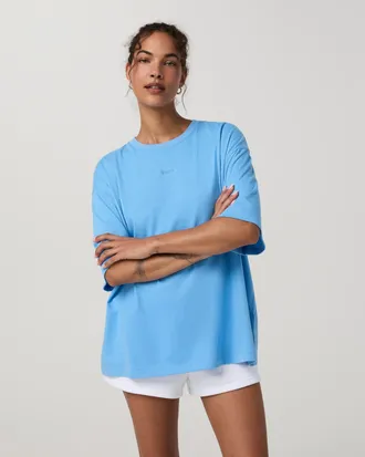 Vuori Clothing Short Sleeve Heavyweight Oversized Cotton T-Shirt 2.0 | Oasis Blue | XS, Size Extra Small