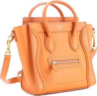 Celine Luggage Bag Smooth Leather Nano crossbody bag - Bruin