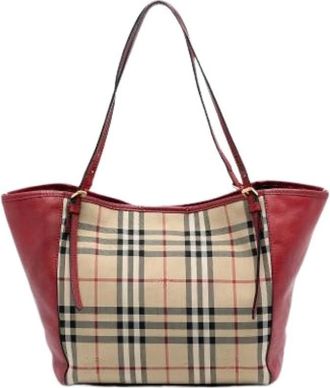 Burberry Pre-owned Tote Bags, female, Multicolor, Size: ONE SIZE Pre-owned Canterbury Tote Bag