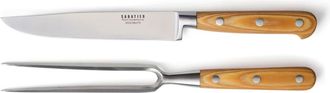 Sabatier Trompette Cuchillo y tenedor trinchar Madera claro