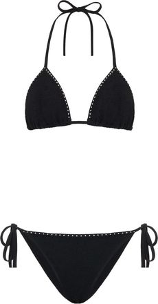 Hunza G Gina smocked bikini set - Black