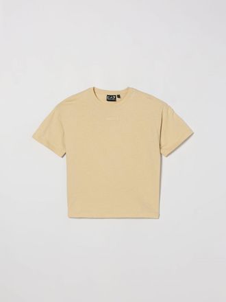 Emporio Armani T-shirt in cotone con logo e fiori