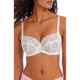 Freya Idol Underwire Balconette Bra in White at Nordstrom, Size 30Hh