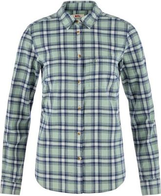 Fj&auml;llr&auml;ven &Ouml;vik Flannel Shirt Hemd f&uuml;r Damen | grau