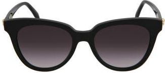 Alexander McQueen Alexander McQueen 53mm Cat Eye Sunglasses in Black at Nordstrom Rack