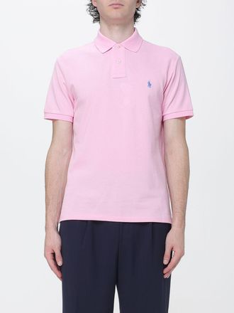 Polo Ralph Lauren Polo a maniche corte in cotone con logo a contrasto ricamato