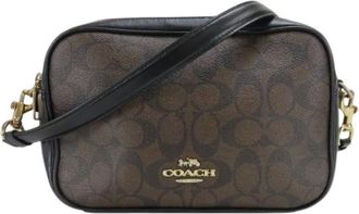 Coach Pre-owned Cross Body Bags, female, Brown, Size: ONE SIZE Pre-owned Plastic Shoulder Bag