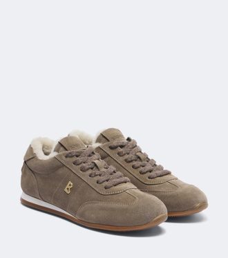 Bogner Valencia shearling-lined suede sneakers