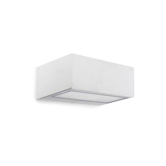 Netlighting Nemesis Aluminium 1 Light Outdoor Wall Light White IP44