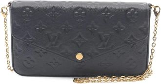 Louis Vuitton 2016 Felicie Monogram Empreinte clutch bag - Black