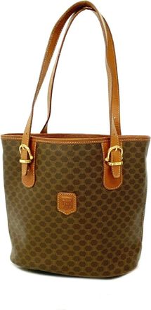 Celine Brown Pvc Tote Bag (Pre-Owned)