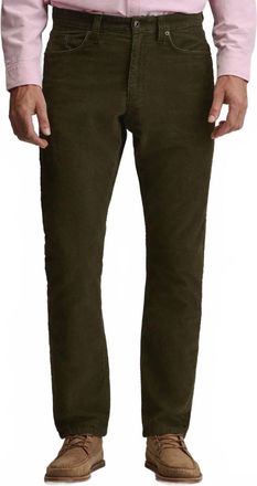 Eddie Bauer Straight Fit Stretch Cotton Corduroy Pants In Dark Green