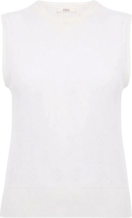 Chlo&eacute; Tops, Dames, Wit, L, Sleeveless Tops
