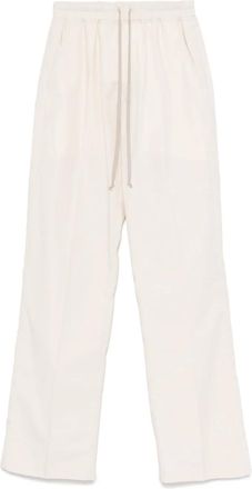 Rick Owens Dietrich trousers - men - Cotton/Calf Leather - 54 - White