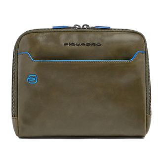 Piquadro Bolso Cruzado de Cuero con Protecci&oacute;n Rfid - Bags - Mujer - Verde - ONE SIZE