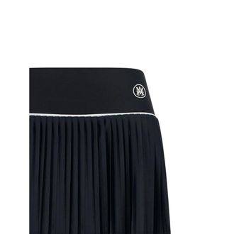 Amiri Pleated Stretch Skirt - Black