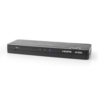 Nedis Convertidor Hdmi - Usb C Hembra 2 Entradas Hdmi - 4x Usb A Female 1x Salida Hdmi - 1 Via 4k60hz 18 Gbps Abs Antracita