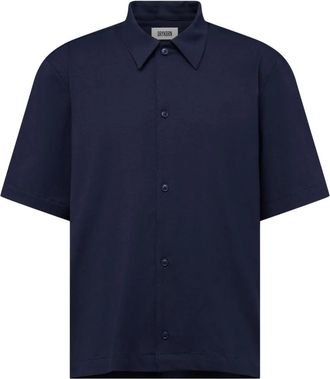 Drykorn Meryn Kurzarm Hemd - Heren - Korte mouwen Overhemden - Blauw - XL - Overhemden