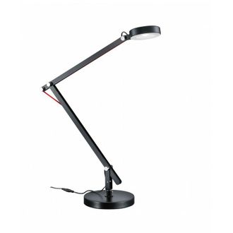 Trio Amsterdam Lighting L&aacute;mpara De Estudio Led Negra Ajustable