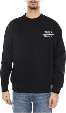 Obey Crewneck Sweatshirt - Heren - Sweatshirts - Zwart - L - Hoodies & sweatvesten