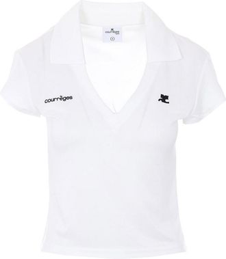 Courr&egrave;ges White Sports Top