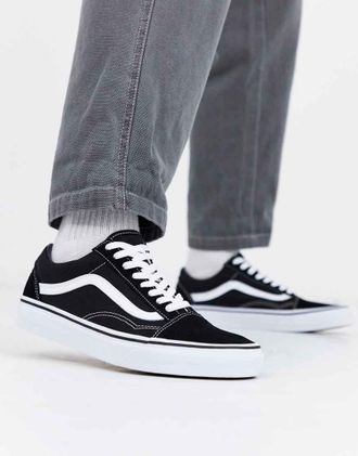 Vans Old Skool - Sneakers nere e bianche-Nero