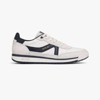 Skechers Skx 92 - Spective Mens Court Trainers White/black Leather - Size UK 10.5