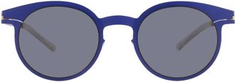Mykita NO1 SUN-MARLENE-INTERNATIONAL BLUE Grey Round Unisex Sunglasses NO1 SUN-MARLENE 138 51