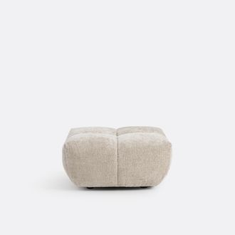 La Redoute Interieurs Poef, dik fluweel, L83 cm, Nuria