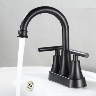 OEM Juego De Grifo Para Lavabo De Ba&ntilde;o Svincoter De 2 Orificios, Dorado, Cl&aacute;sico, De Montaje En Cubierta, Con 2 Manijas Met&aacute;licas