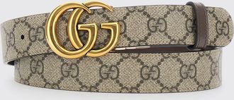 Gucci Cintura reversibile GG Marmont in tessuto Supreme e pelle con fibbia Doppia G