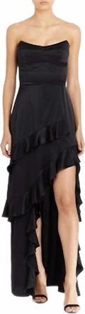 Amanda Uprichard Magnolia Maxi Dress In Black
