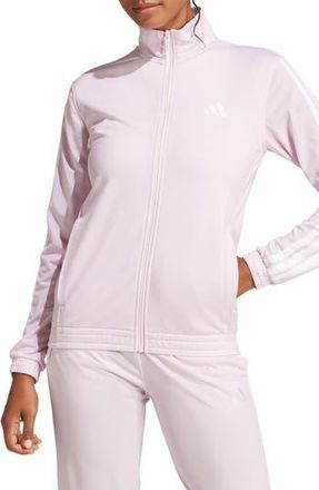 adidas 3-Stripes Tricot Track Jacket in Clear Pink at Nordstrom Rack, Size X-Small