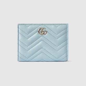 Gucci GG Marmont Wallet, Blue, Leather
