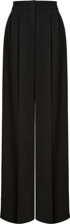 Alberta Ferretti High-Waisted Wide-Leg Trousers With Pleats