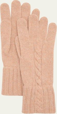 Loro Piana Short Knit Cashmere Gloves
