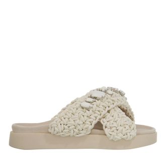 INUIKII Slipper & Pantoletten - Woven Stones - Gr. 36 (EU) - in Creme - f&uuml;r Damen