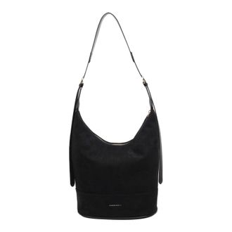 Generic Women Frosted PU Shoulder Bucket Bag w/Adjustable Shoulder Strap Daily (Black)