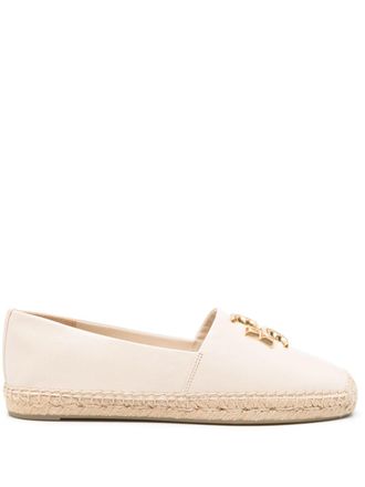 Tory Burch Eleanor leren espadrilles - Beige